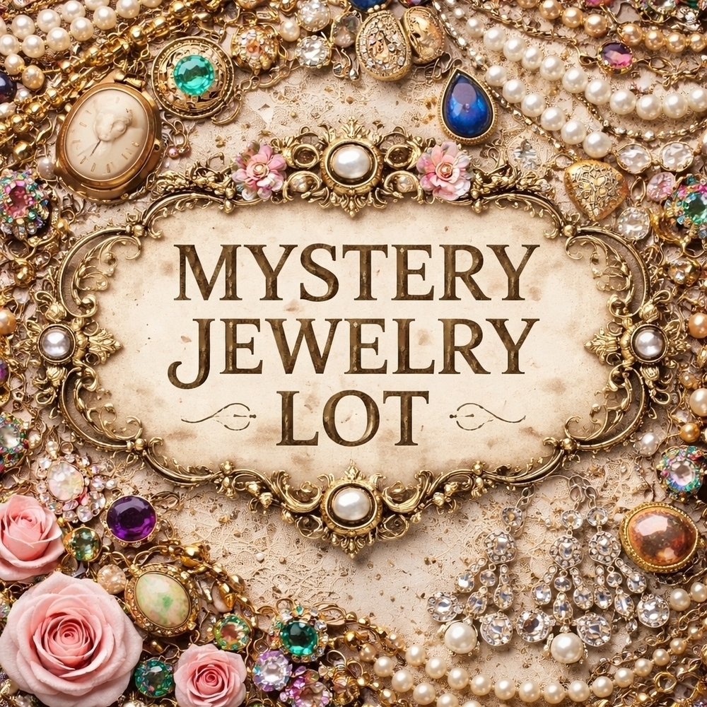 MYSTERY 10 Piece Wearable Costume Jewelry Lot Necklaces Bracelets Earrings